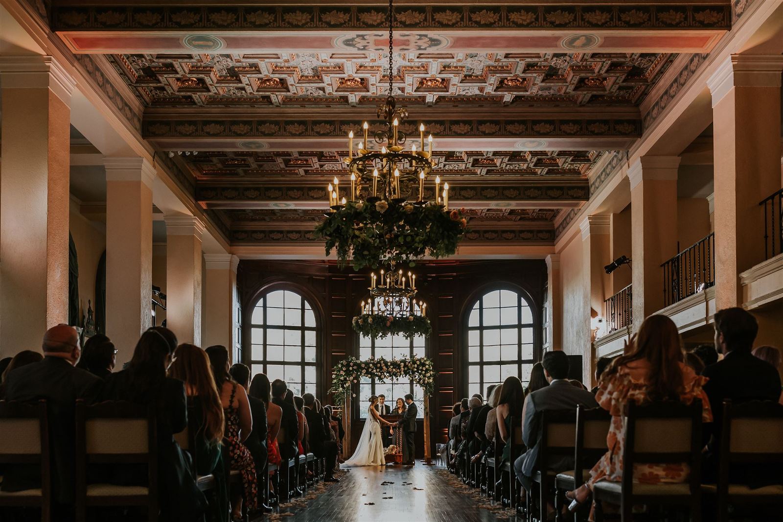 wedding ceremony at the ebell of los angeles