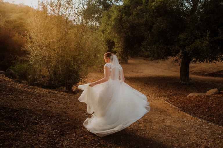bride twirling